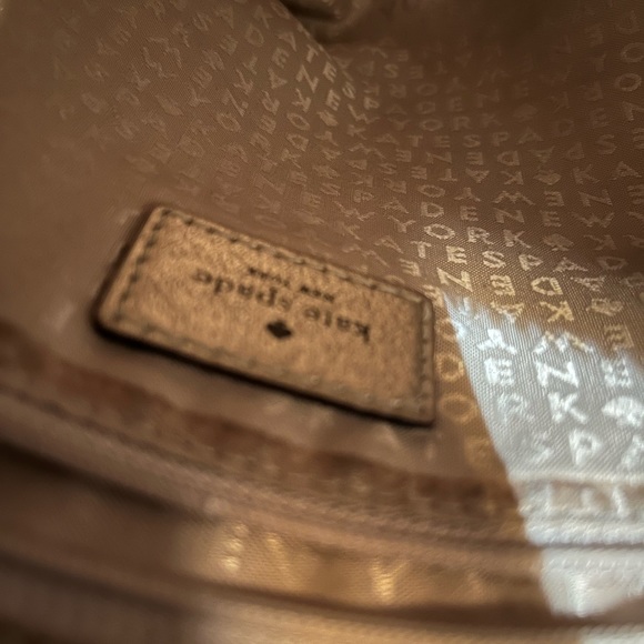 EUC Kate Spade Wellesley Rachelle Gold Leather Handbag - Picture 8 of 16